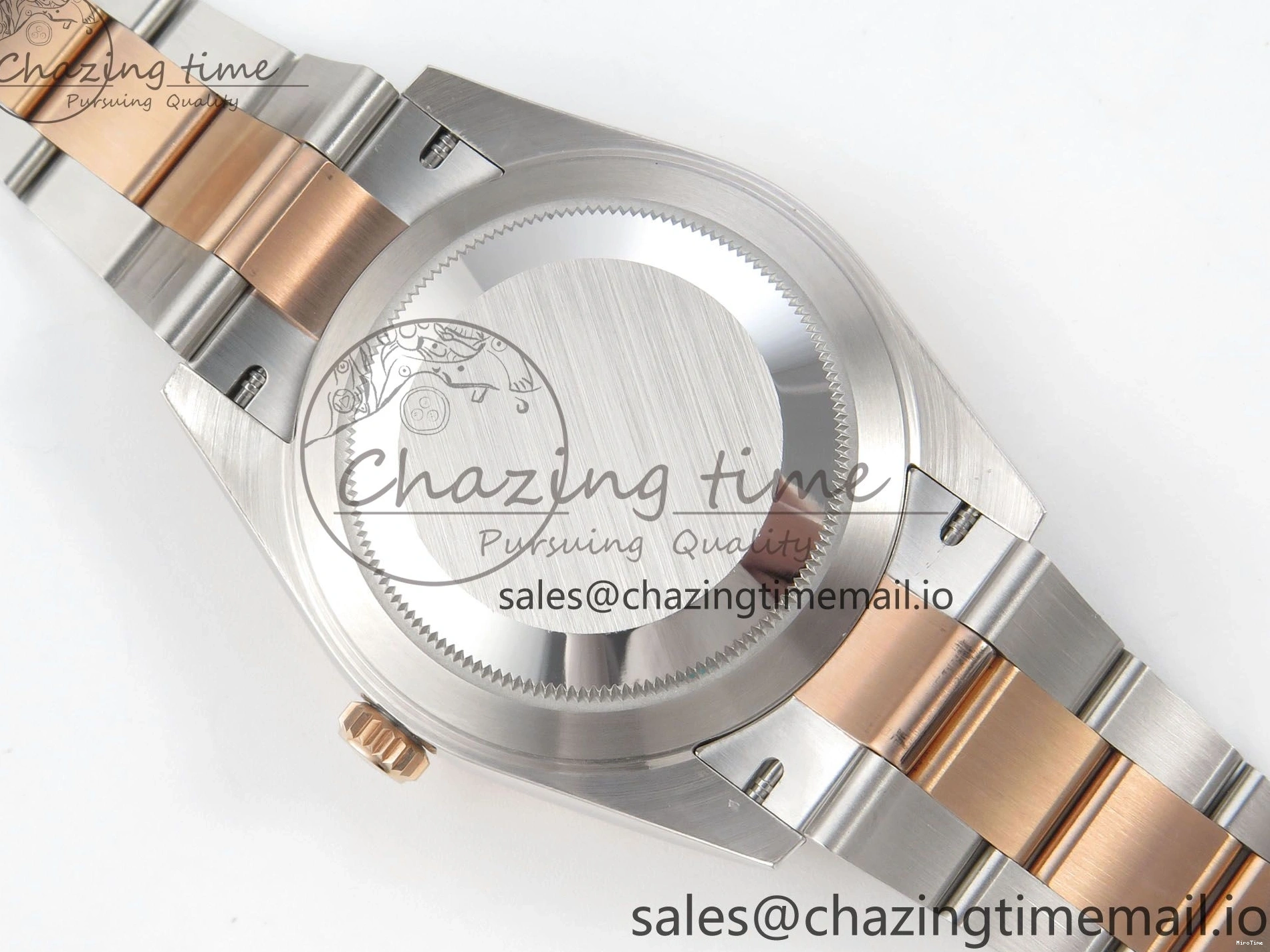 MiroTime 0210 Effortless DateJust 41 126331 SS RG ARF 1:1 Best Edition Brown Stick Dial on Oyster Bracelet SH3235 (Weighted) 201